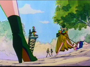 You can see a bit of Rini's panties