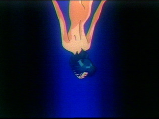 Ami in a dream falling, you can see her bum