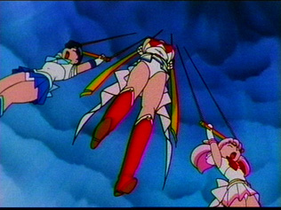 Ami, Usagi & Chibi Usa from under