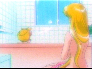 Usagi and Chibi Usa's back