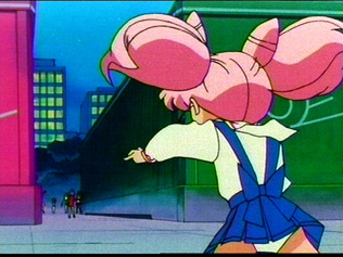 The back of Chibi Usa's underwear show