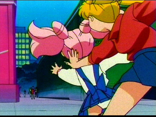 The back of Chibi Usa's underwear show