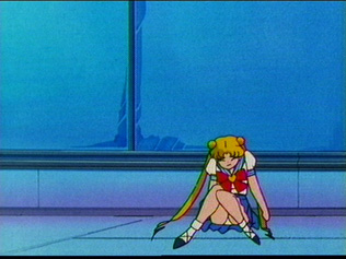 Cute looking Usagi with a bit her underwear showing ^-^