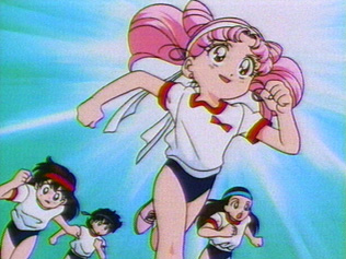 Chibi Usa with other girls in their buru