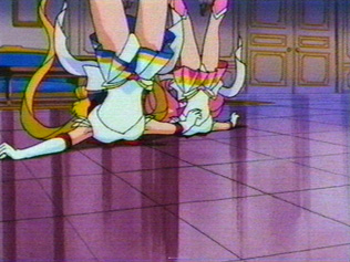 The front of Sailor Moon & Sailor Chibi Moon's panties