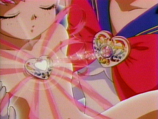 Chibi Usa's small breast ^-^ You can see a bit of her belly button!