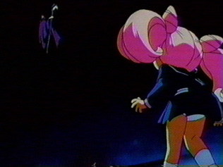 You can see Chibi Usa's legs and underwear!