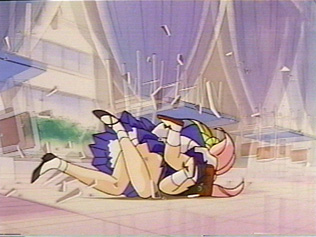 A bit of Chibi Usa's and Usagi underwear show