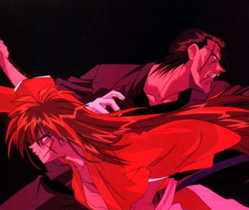 Saitoh/Battousai battle image not done by me