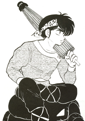 I wish I were Ryouga's umbrella... or headband - image not done by me