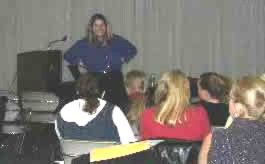 Jordi Wolff presents during the 2002 ANAD Candlelight Vigil