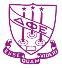 Official crest; Click to go to Delta Phi Epsilon International Site (new window)
