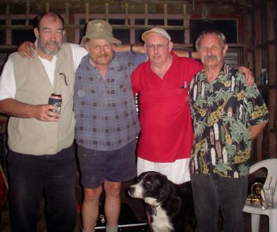 Chicago Jazzmen at reheasal on the way to Rotorua