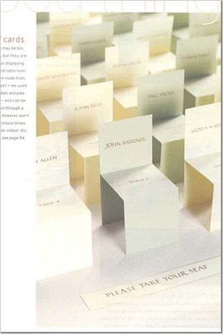 Martha Stewart Chair Placecards