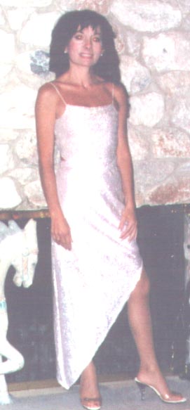 LONG PINK DRESS AT FRIEND'S BIRTHDAY PARTY.&nbsp; 2000