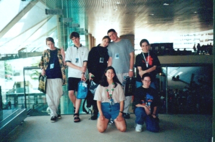 Kevin, Colin, Ari, Max, Caitlin...on bottome Roxy Erin