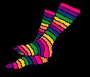 Toesocks- The official footwear of Ooga Ooga Land. (did you know in Ooga Ooga Land it's illegal to wear matching shoes without toesocks unless you're wearing flip-flops?)