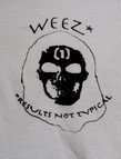 Black logo on White Shirt