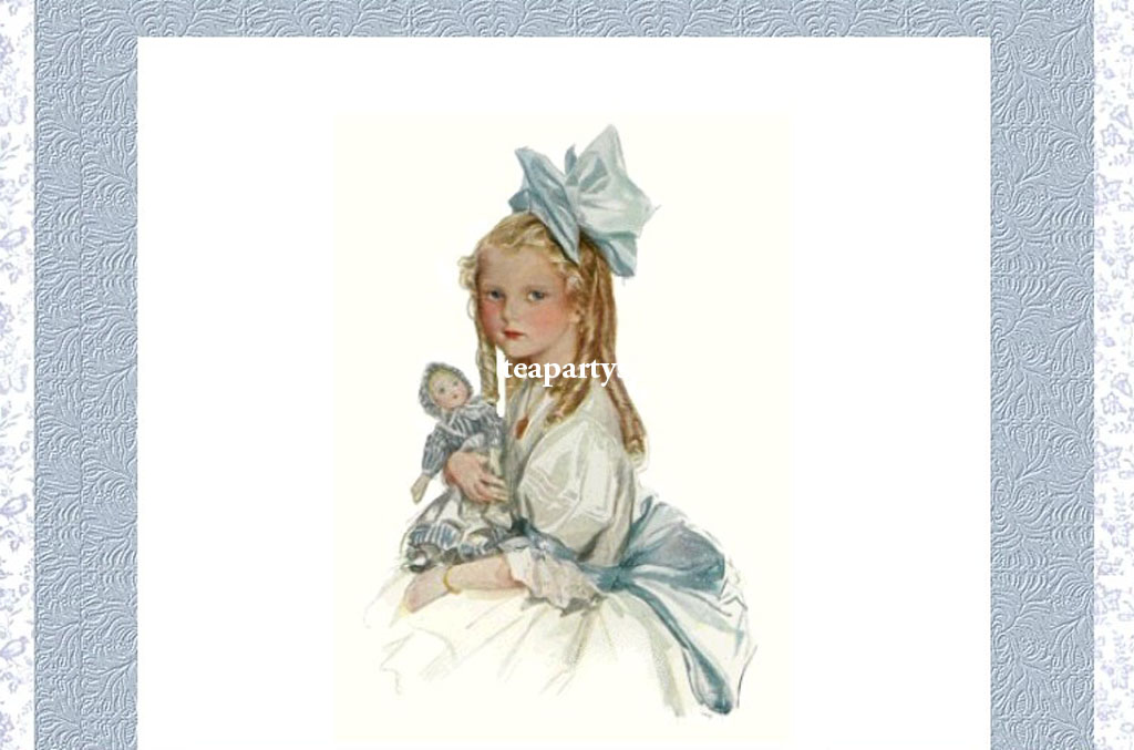 Vintage Girl in Blue