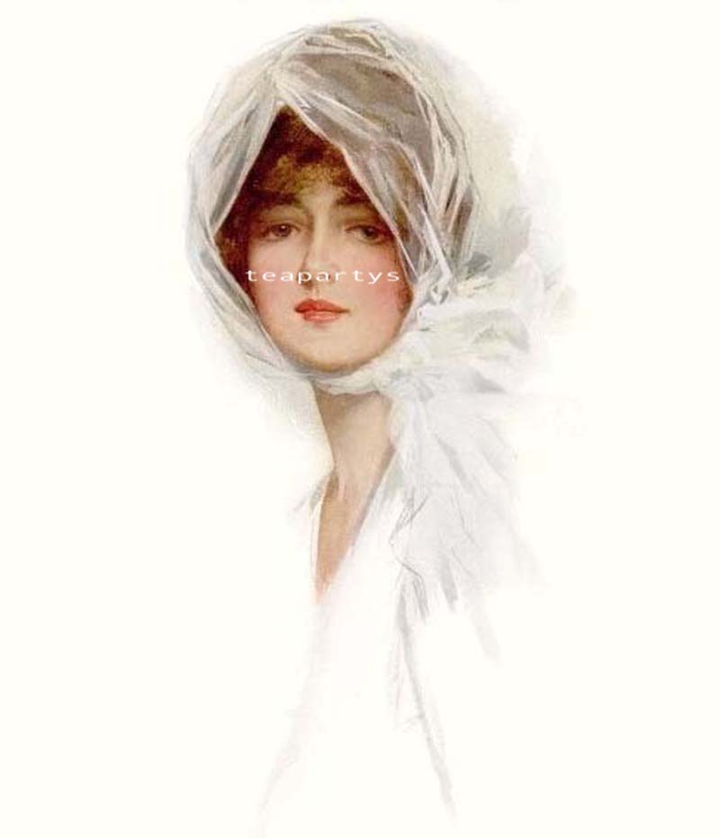 Vintage Lady in White