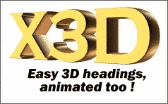 X3D--Easy 3D headings, animated too!!