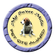 Click on the Logo To 
Win My Sweet Mil� Pet Site Award!