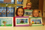 Displaying art work at Children and Art.