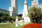 Plaza de Espa&ntilde;a, monumento a Cervantes, Madrid