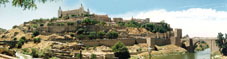 Panor&aacute;mica de casco antiguo de ciudad de Toledo