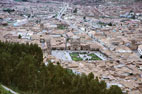 Vista Panor&aacute;mica de Cusco, detalle Plaza Mayor