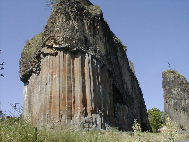 basaltzuilen onder Chilhac