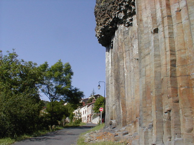 basaltzuilen bij Chilhac