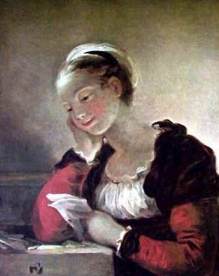 The L:etter 1776 by Jean Honore Fragonard