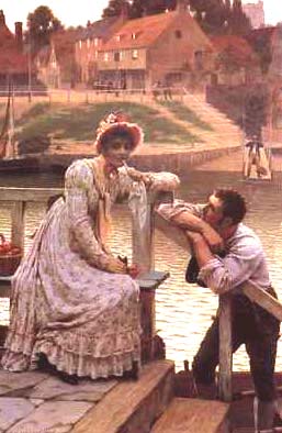 Courtship by Edmund Blair-Leighton