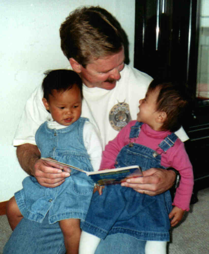 Grace, her dad and Olivia
