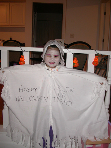 Kaylee as a ghost--Boo!