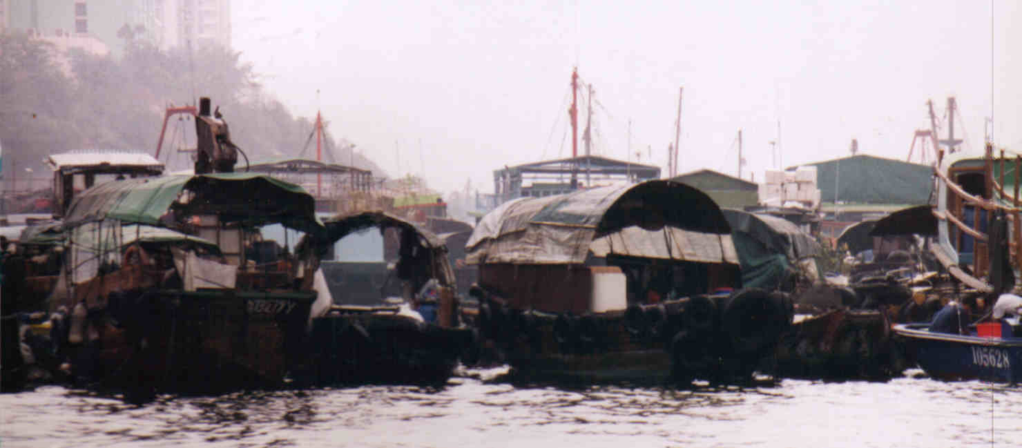 Sampans in Aberdeen