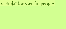 Chindai for specific people