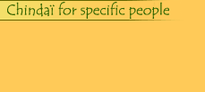 Chindai for specific people