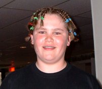 Jessie the bassist - with braids??