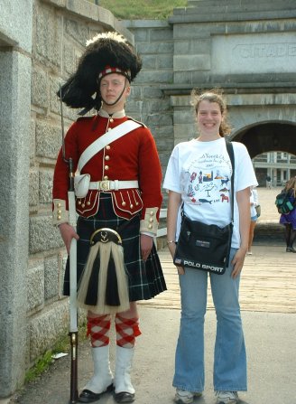 Julie & the British guard