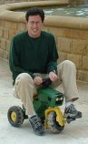 Kenny on the lil green bike thingy