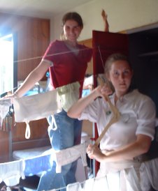 Katie & Michelle, the mistresses of laundry