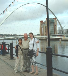 Stan - 2nd host in Newcastle infront of Millenium bridge