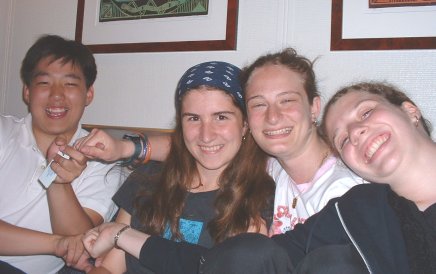 Tai, Michelle, Amy, Julie fingertied