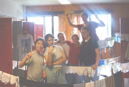 me, Jen, Katie, Amy, Michelle, Julie w/ our hard work on laundry day