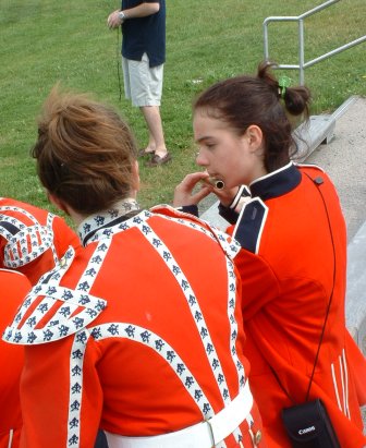 Girl playing piccolo, no, not from tour either... though the guy with the camera probaby is