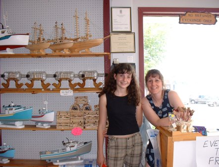 Heather & friendly shopkeeper in Digby, NS