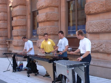 The amazing xylophone people on the street
