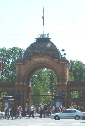 Tivoli Gardens (like Great Adventure) sight of our farewell party